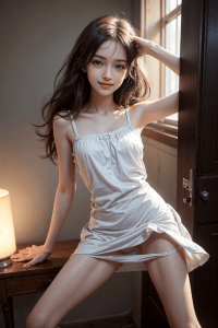 脱いだパンツが見えちゃうパンチラ