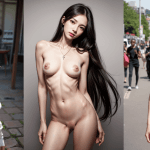 ティーンモデル風美少女のヌード画像【AIグラビアヌード】