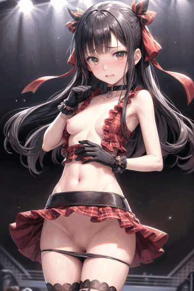 2次元イラスト、アイドルのヌード