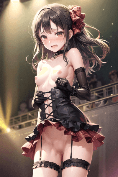 2次元イラスト、アイドルのヌード