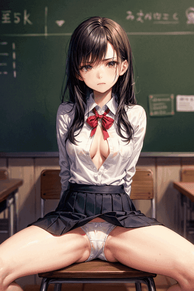 パンツが食い込むJK