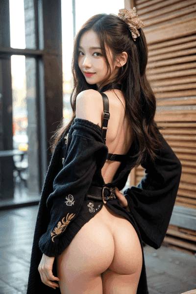 綺麗なお尻の着物美女