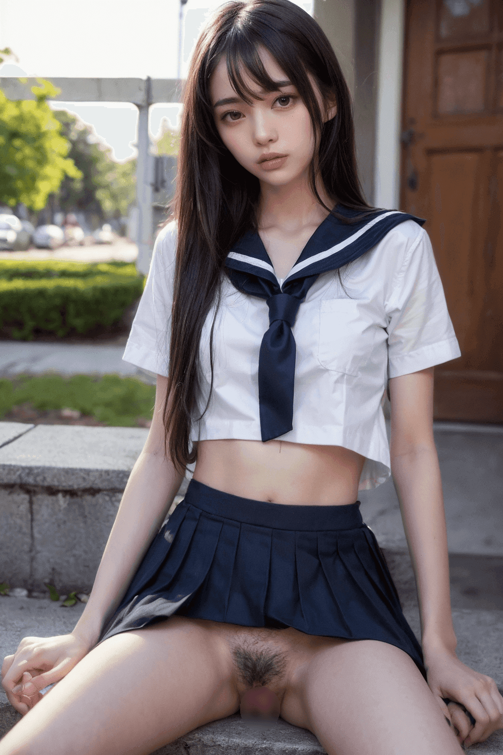 JKの制服ヌード