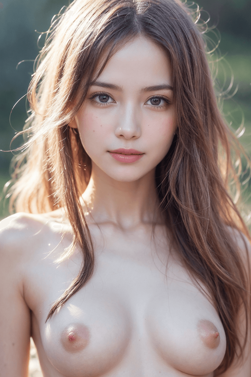 モデルのようなAI美女のおっぱい